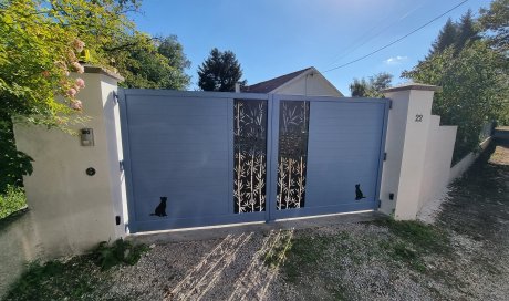 installation d'un portail et d'une clôture aluminium CEBEL à TULLINS 38210